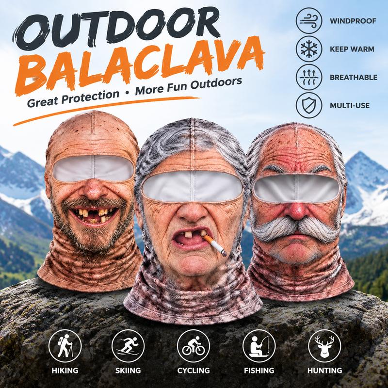 Funny 3D Ski Masks 3-Pack Bundle (All 3 Designs Included)